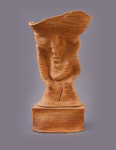 Palkó Ernő • TERRA’S SPIRIT • chamotte clay, reduction 1320 °C • 32×28×72 cm