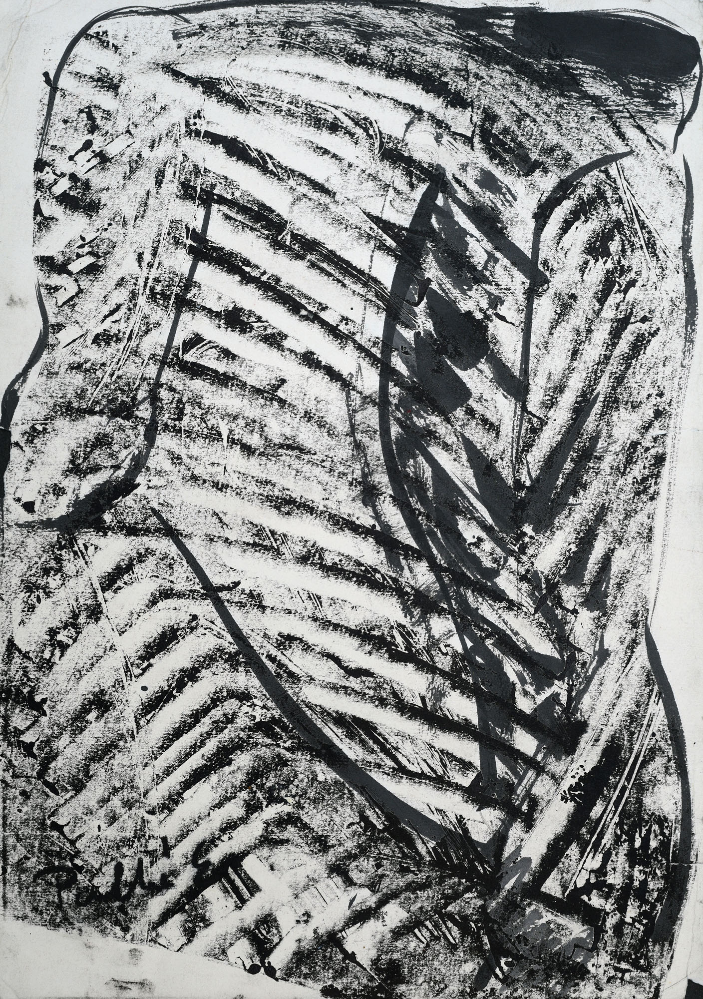 Palkó Ernő • Figure • monotype • 50×70 cm
